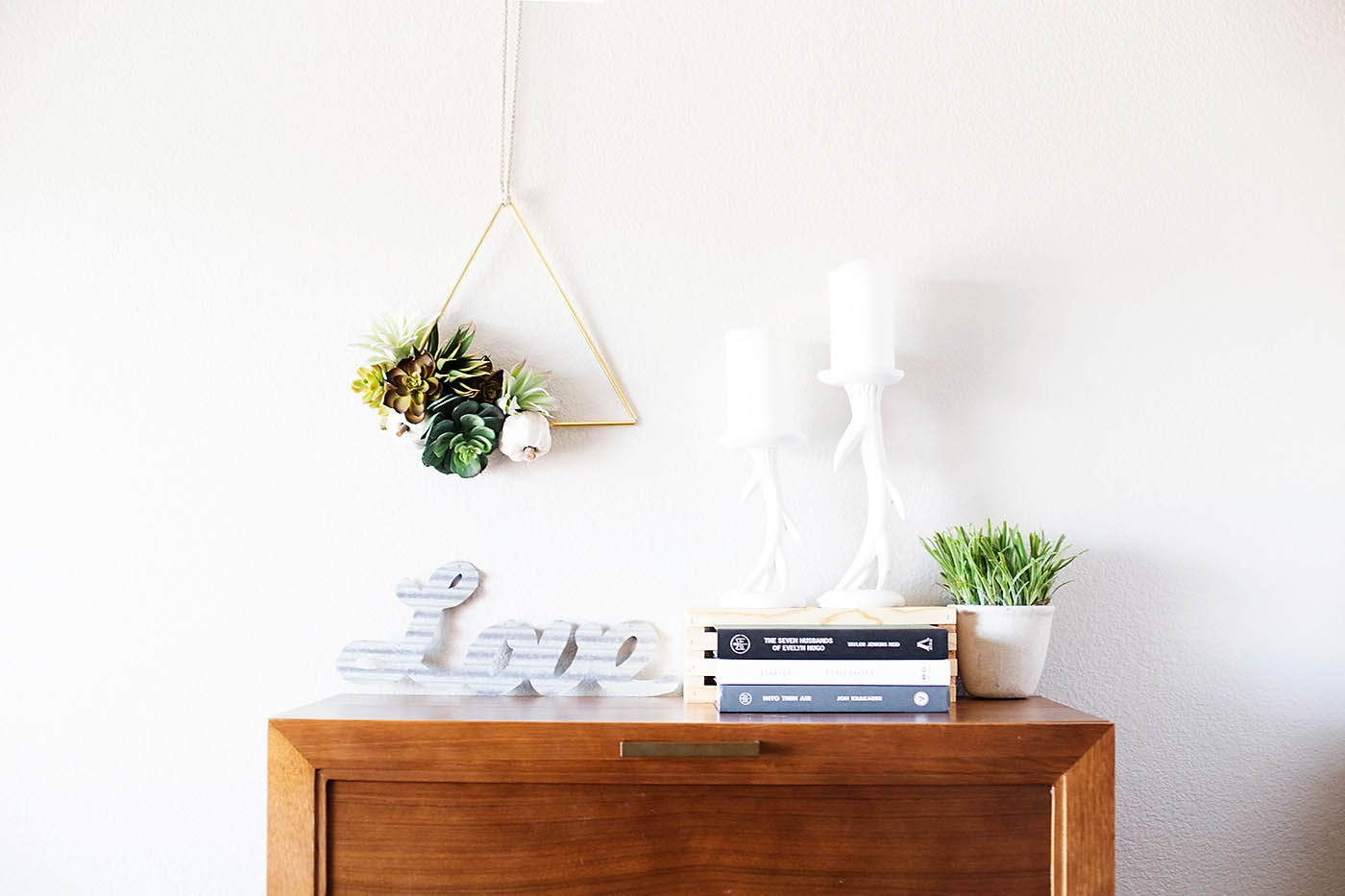 DIY Fall Succulent Triangle Wreath All for the Memories